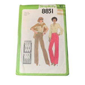 Simplicity 8831 Vintage Sewing Pattern Misses Pants Size 10 uncut